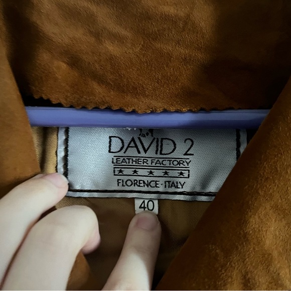 David 2 Leather Factory Suede Leather Jacket - Picture 3 of 5